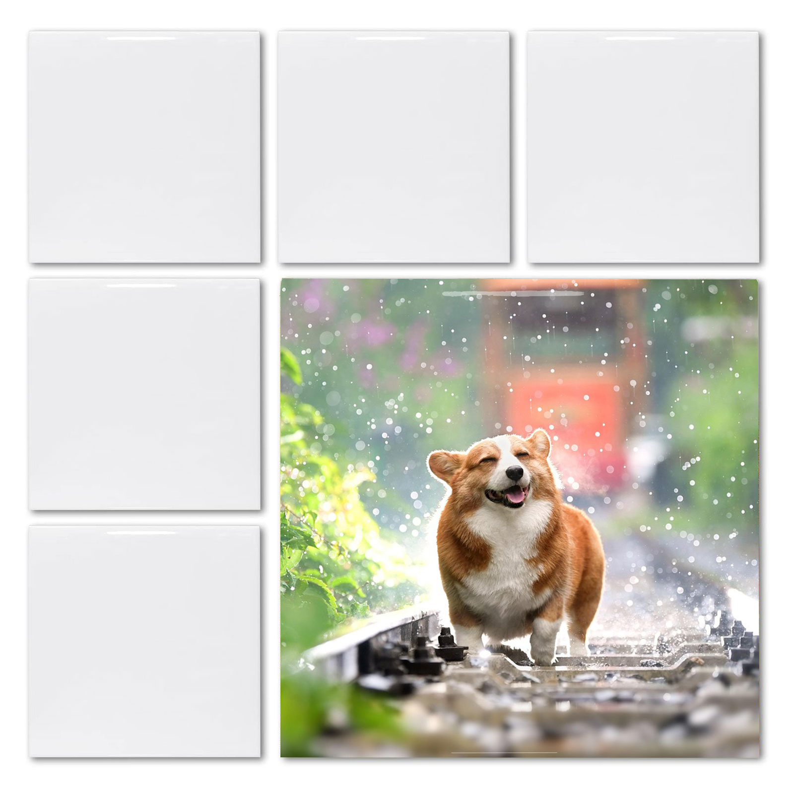 Ceramic Tile Blank - 20pcs 4' X 4' Sublimation Blank