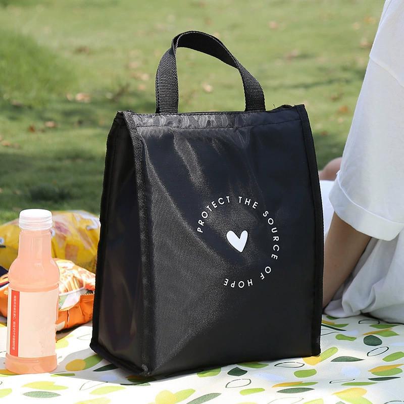 Tote Bag Sublimation - Simple Style Heart Pattern Insulated Lunch