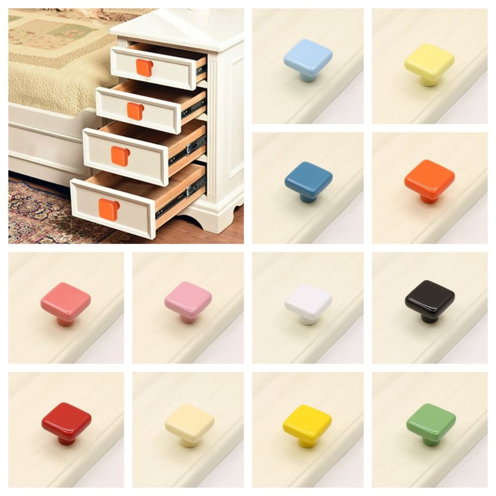 Ceramic Tile Blank - Simplicity Single Hole Colored Ceramic Knob