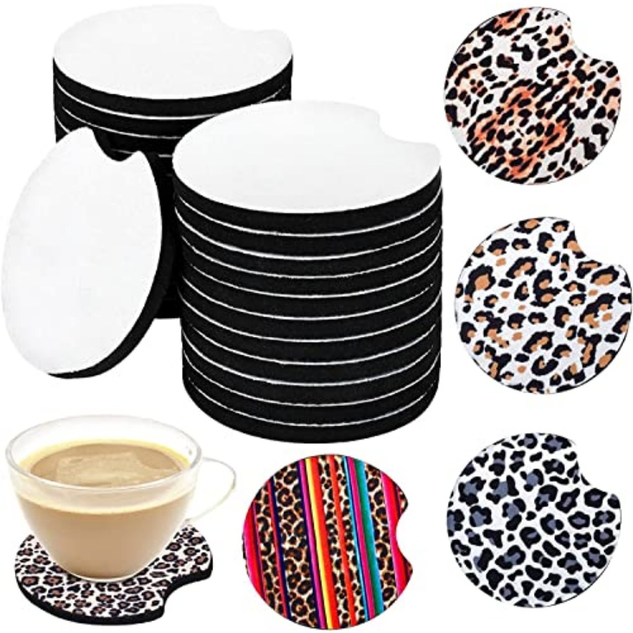 Coaster Sublimation Blank - 40PCS Sublimation Blank Car Coasters, 2.75in/5mm