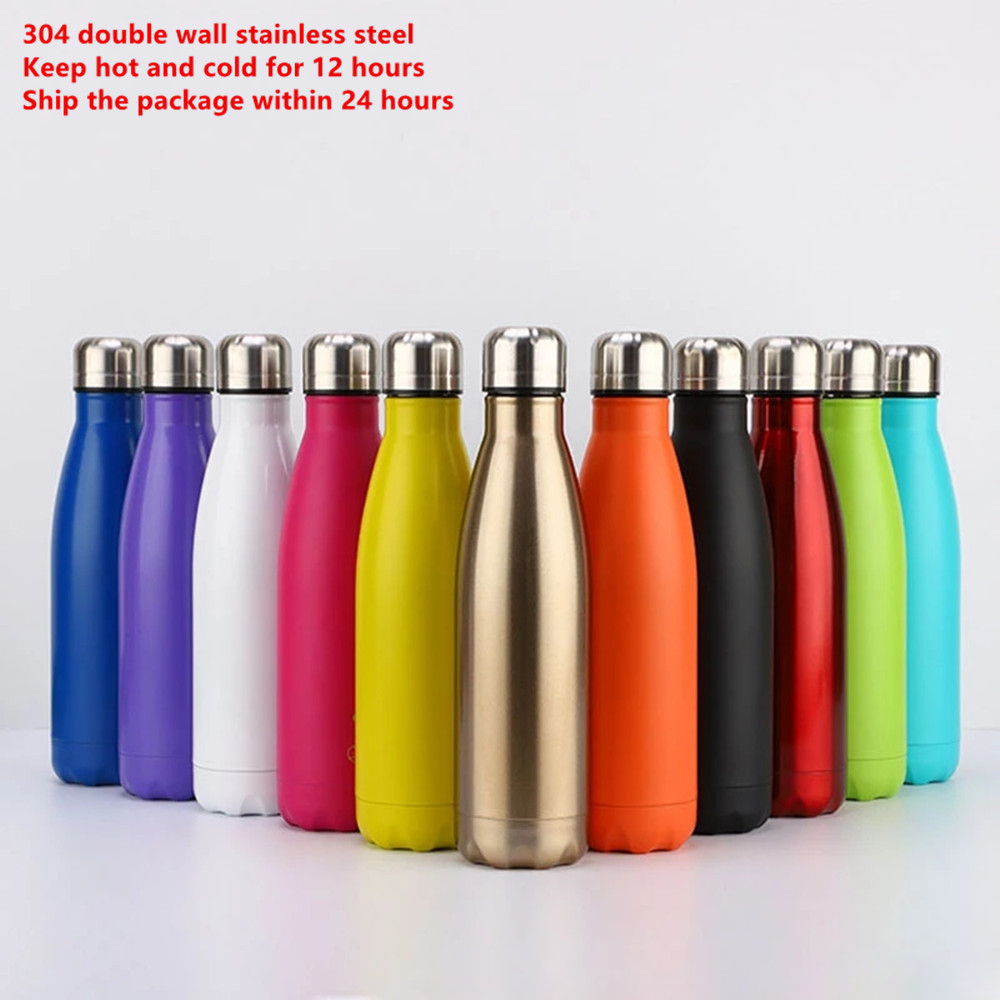 Water Bottle Blank - 350/500/750/1000ML Vacuum Water Bottles Safety 304