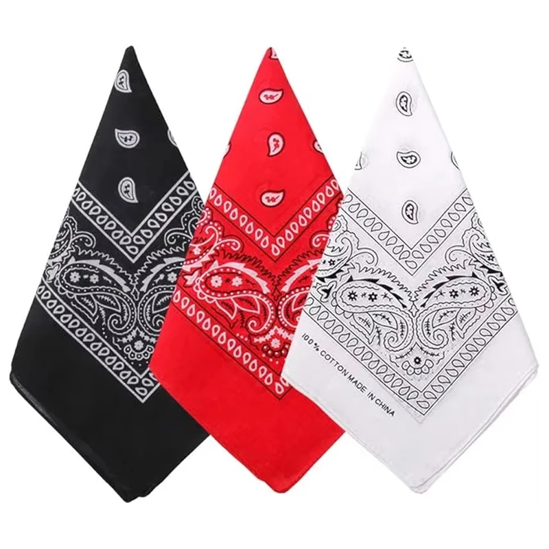 Bandana Blank White - 1pcs Hip Hop Cowboy Paisley Scarf