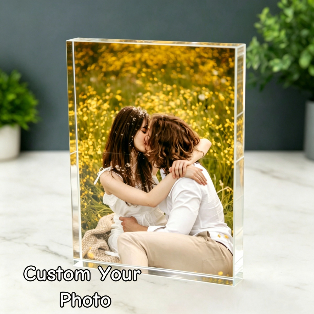 Photo Acrylic Block - Personalized Yakure Photo Blocks—Unique Decorative Pieces