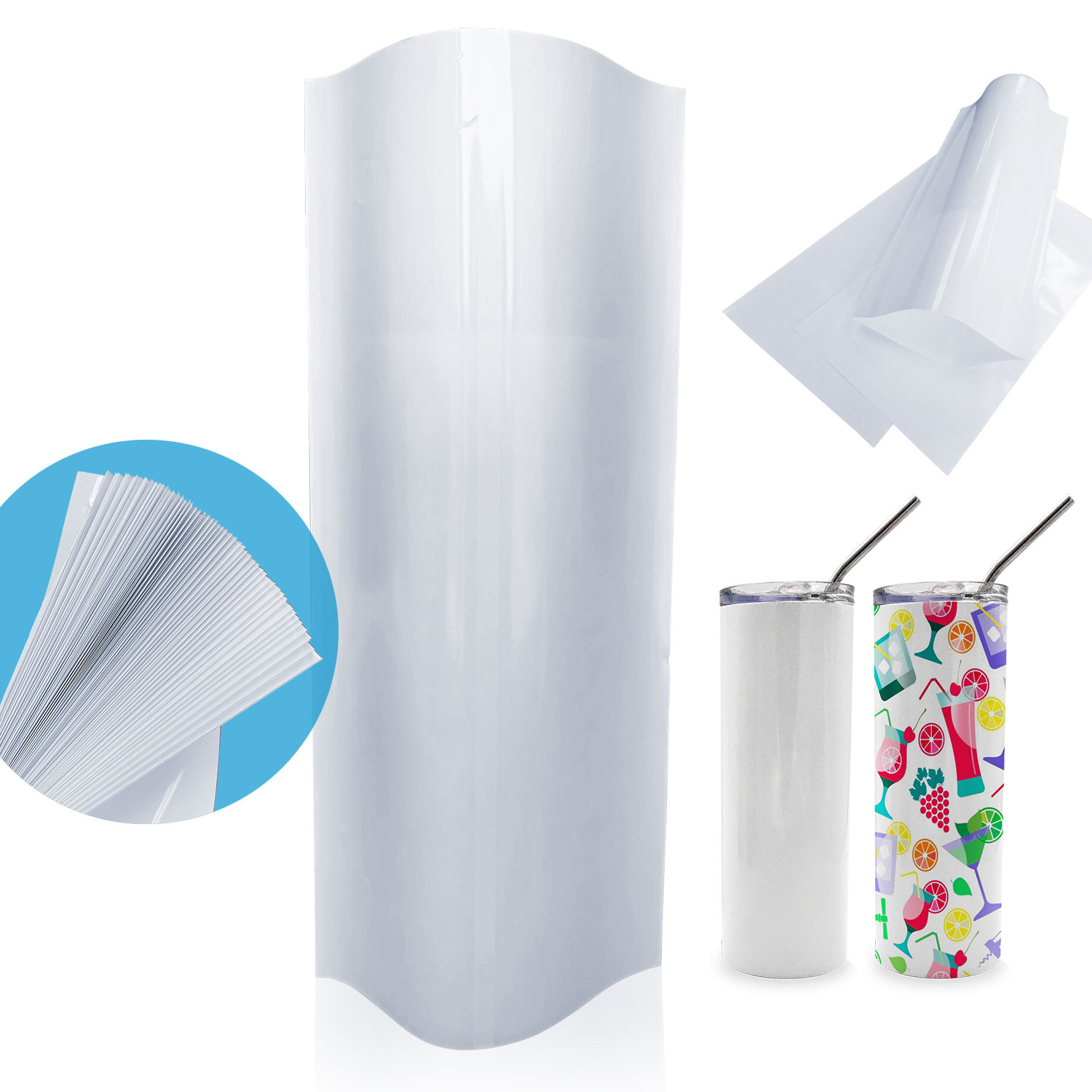 Sublimation Mug White - Sublimation Shrink Wrap Film, White 5.5
