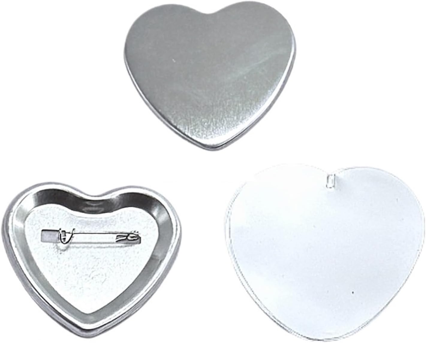 Button Badge Blank - Button Maker, Button Maker, 100pcs Heart