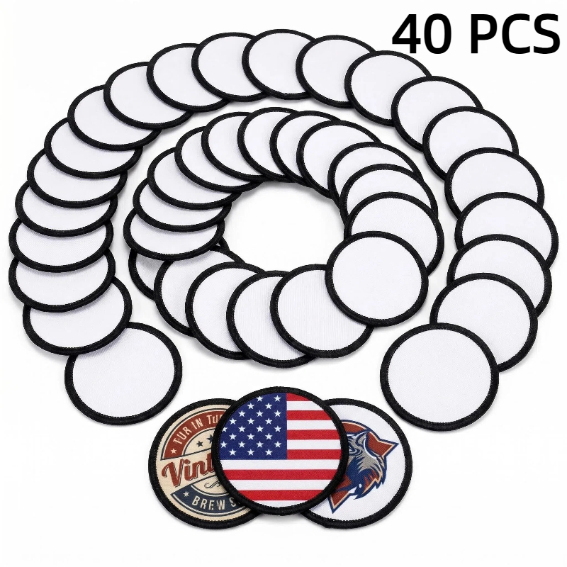 Hat Sublimation Blank - 40 PCs Sublimation Patches Cloth Iron