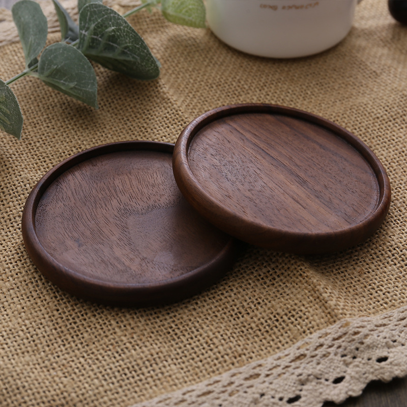 Coaster Sublimation Blank - 8.8cm Durable Blank Wood Coasters Stand