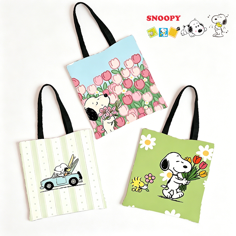 Tote Bag Sublimation - Snoopys Sublimation Canvas Bag Woman Shoulder