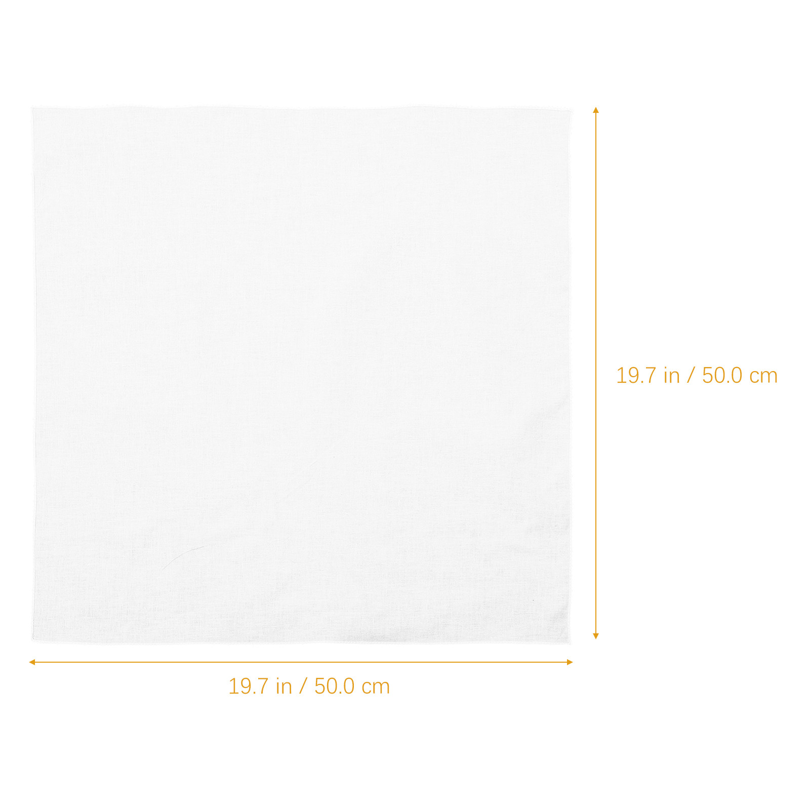 White Cotton Handkerchief Squa - огляд і ціна Bandana Blank White