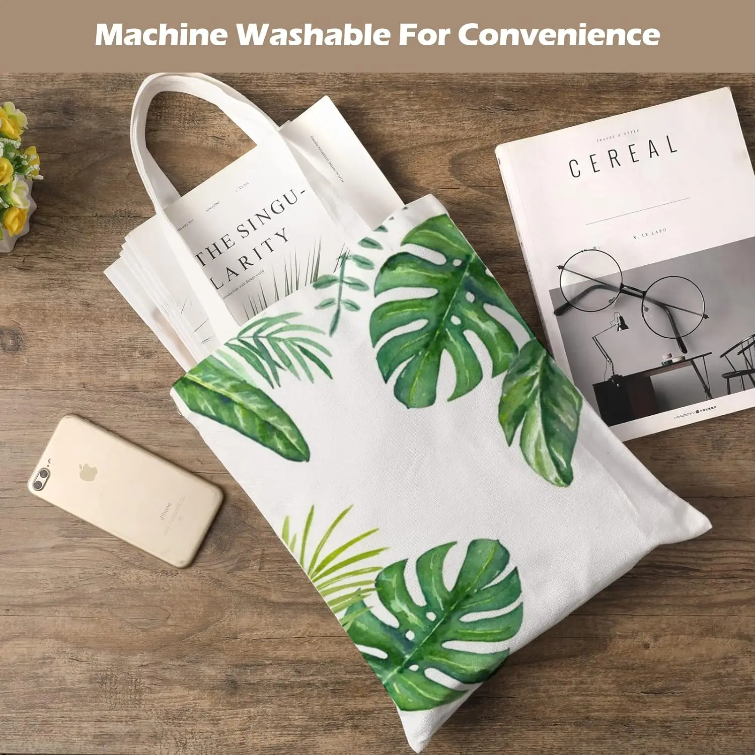 6pcs White Canvas Tote Bags, S - огляд і ціна Tote Bag Sublimation