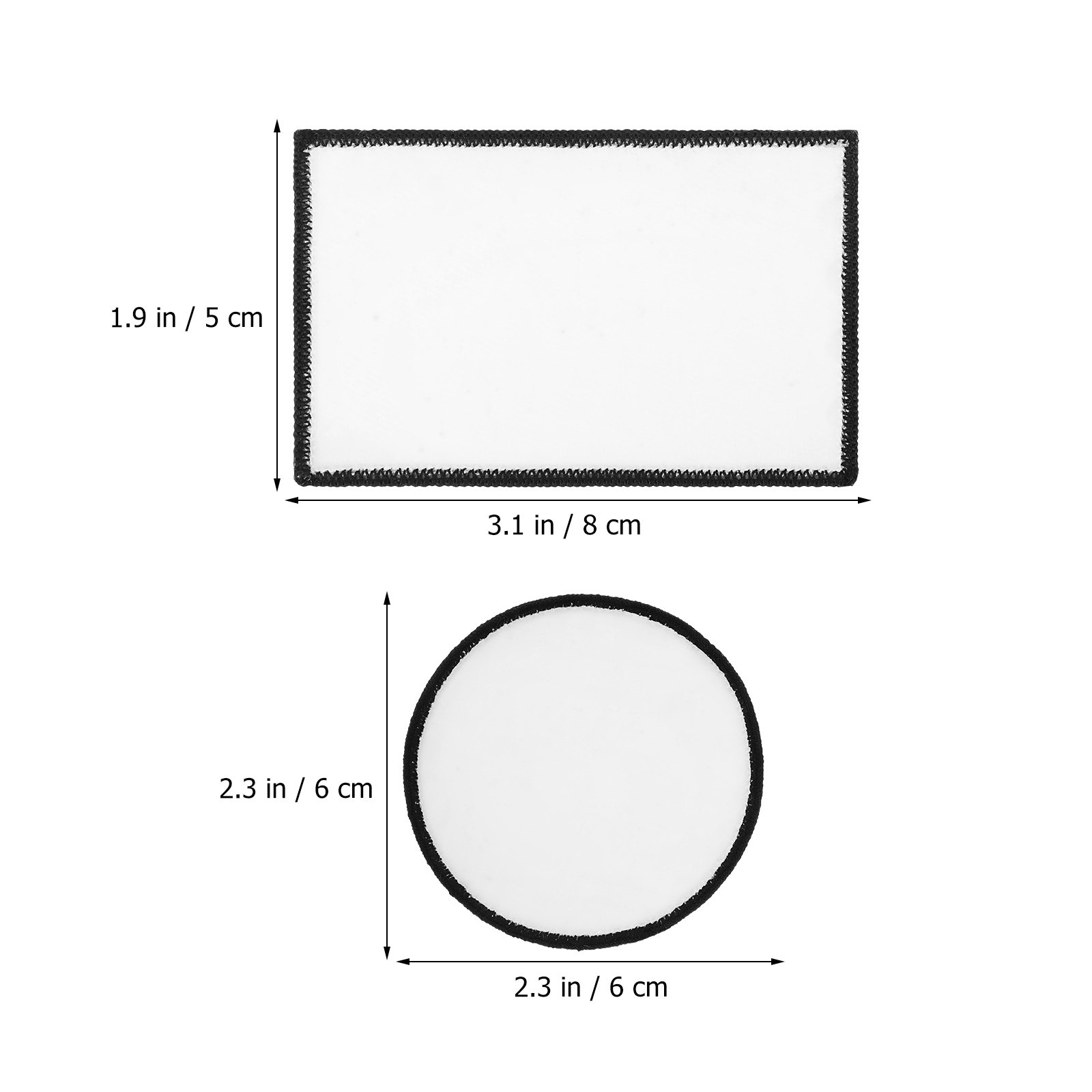 30Pcs Adhesive Blank Patches S - огляд і ціна Hat Sublimation Blank