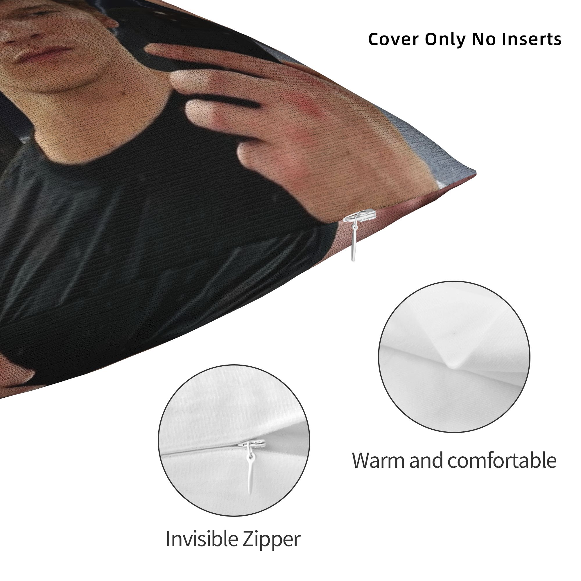 Connor Storrie Heated Rivalry  - огляд і ціна Pillow Cover Sublimation