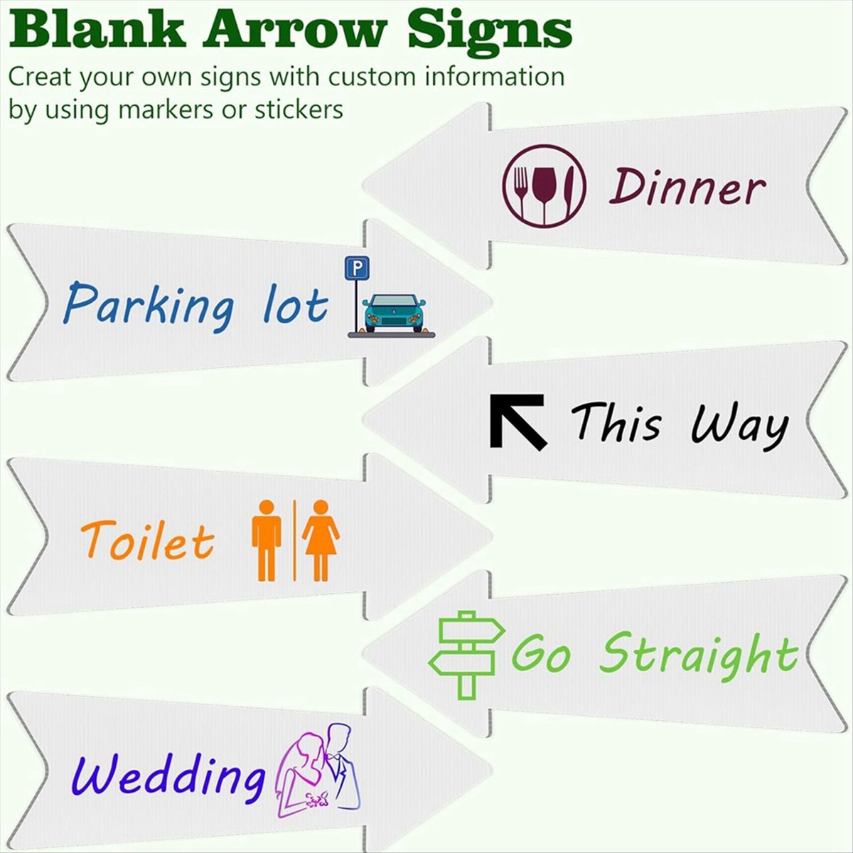 (AIMA) Directional Arrows Sign - огляд і ціна Yard Sign Blank