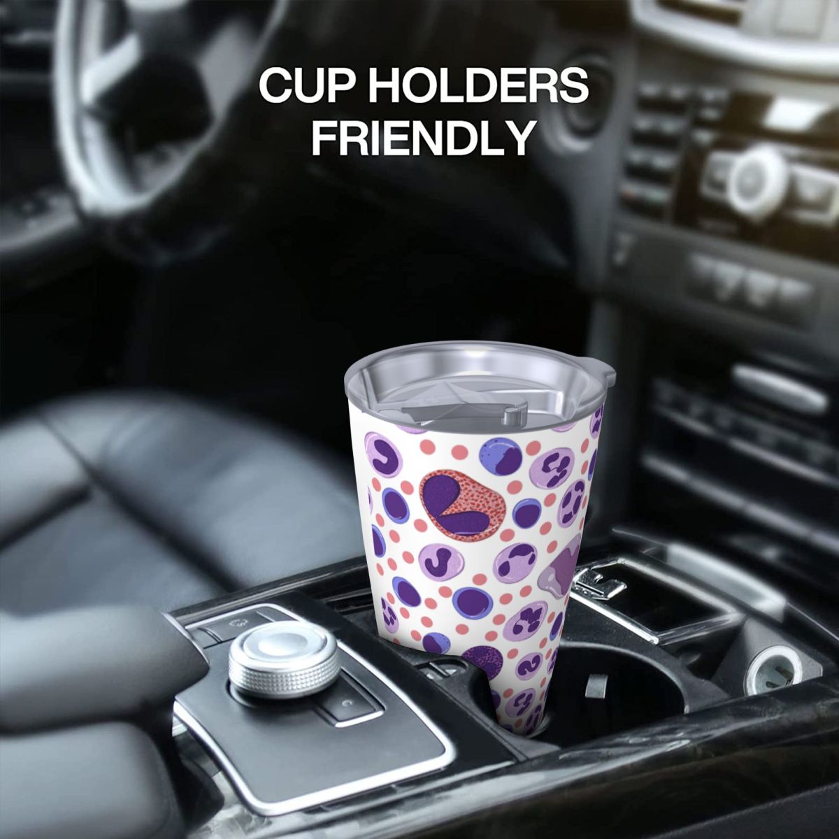 Large White Blood Cell Pattern - огляд і ціна Tumbler 20Oz White