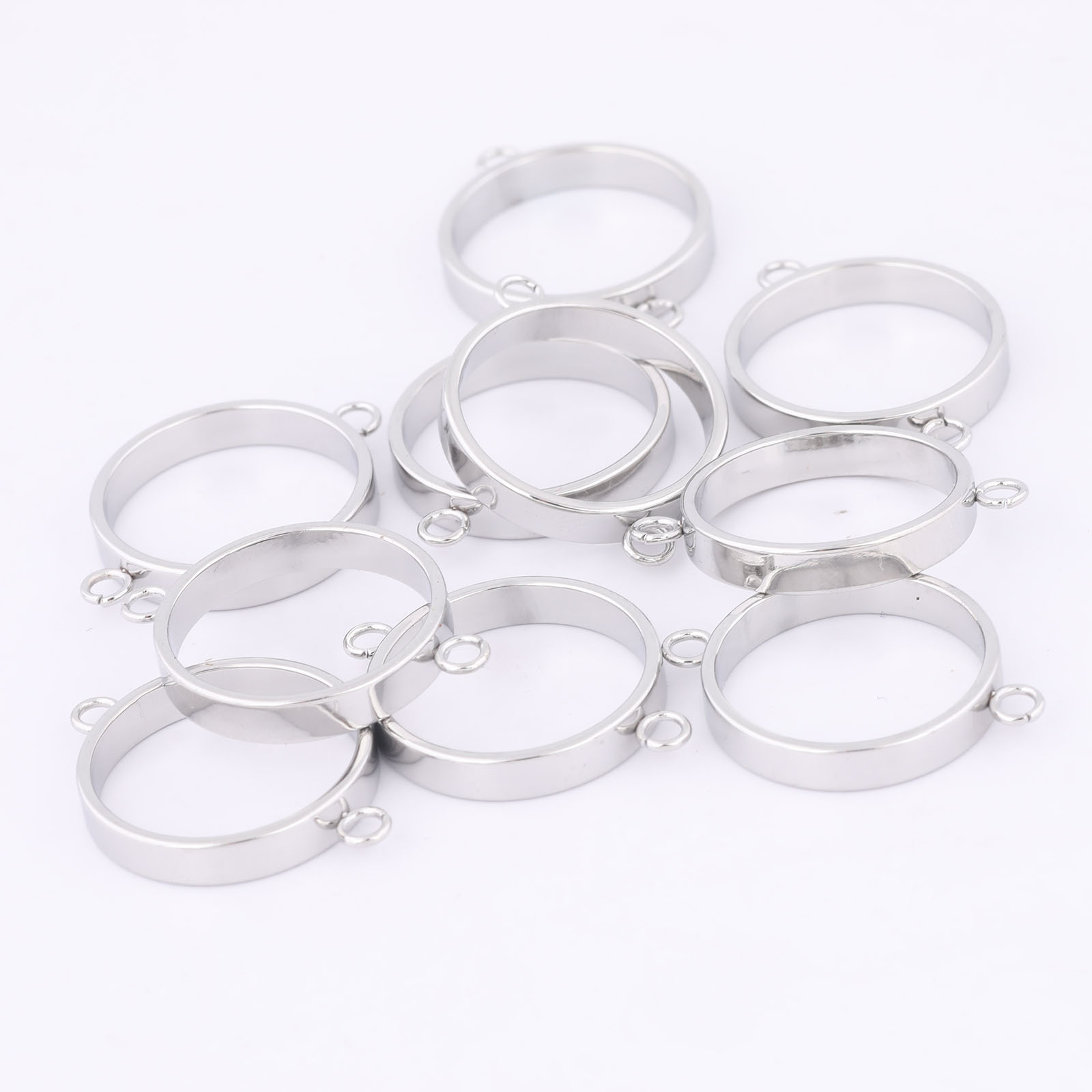 10pcs Stainless Steel 14mm Ope - огляд і ціна Metal Photo Panel