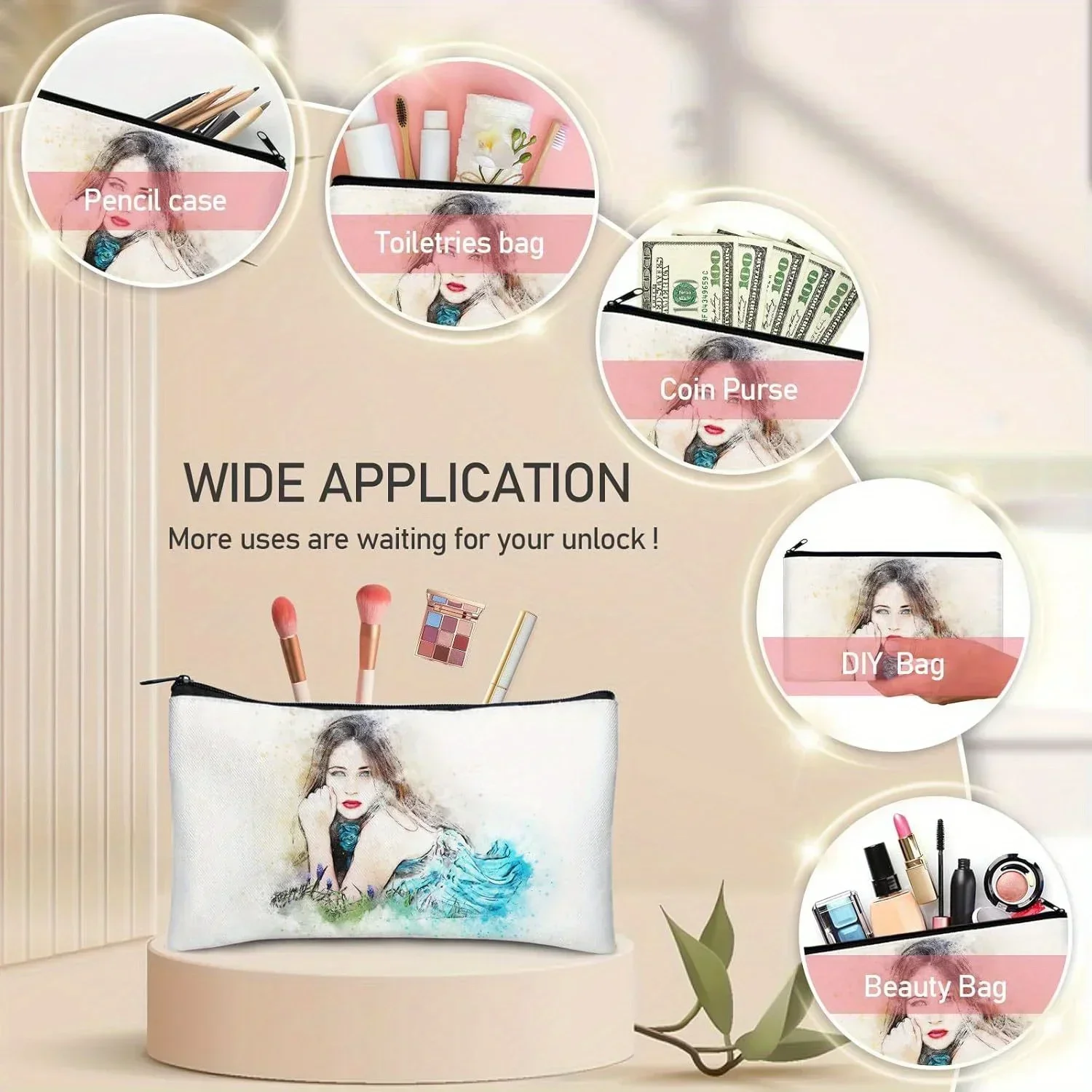 20pcs Sublimation Blank Makeup - огляд і ціна Tote Bag Sublimation