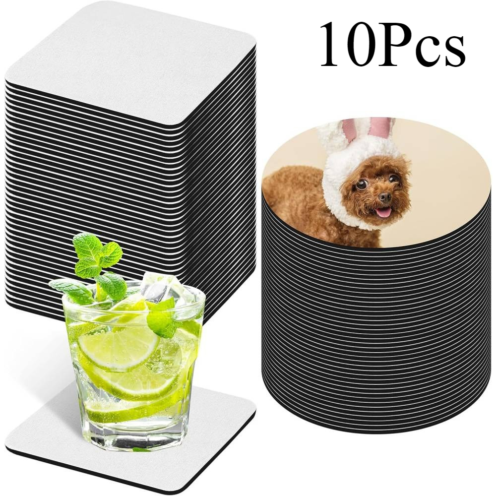 10 Pcs Sublimation Coasters Bl - огляд і ціна Coaster Sublimation Blank