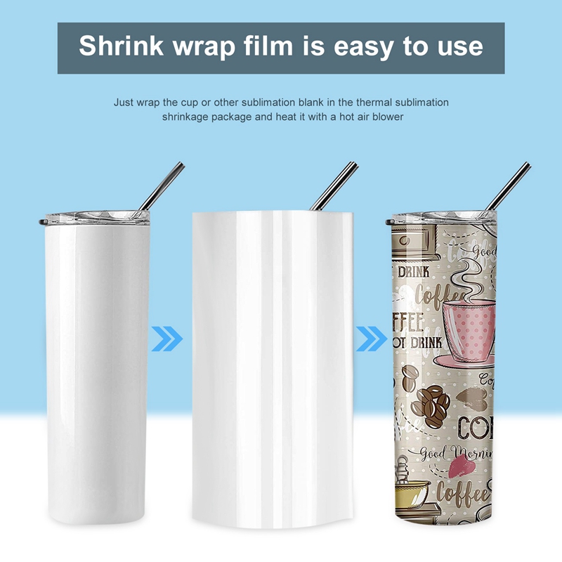 30Pcs Sublimation Shrink Wrap  - огляд і ціна Sublimation Mug White