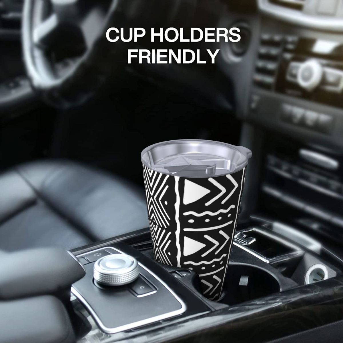 Black And White African Bogola - огляд і ціна Tumbler 20Oz White