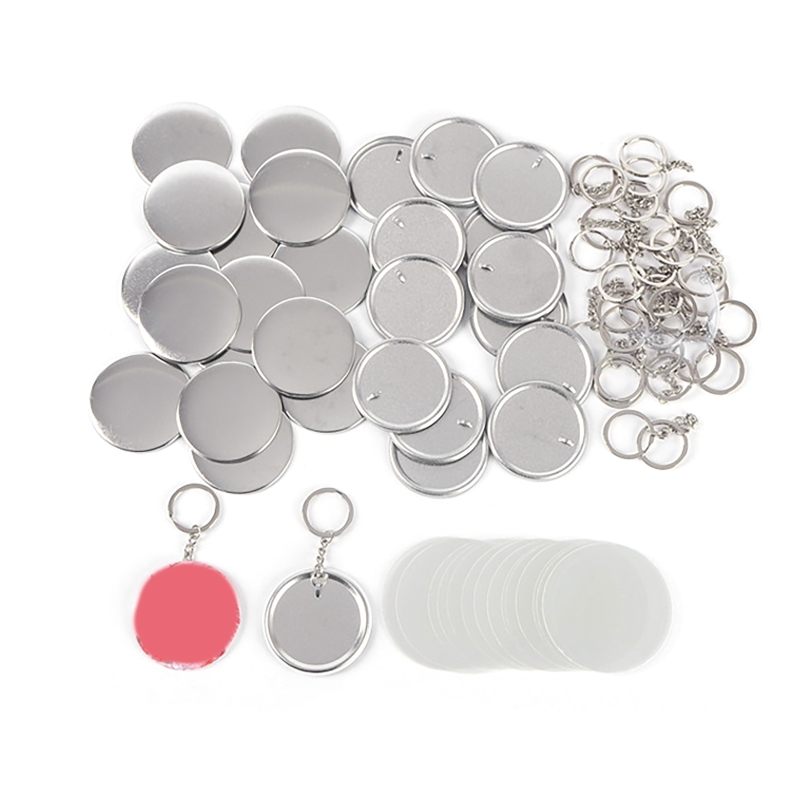 100PCS 44MM 58MM Plastic Metal - огляд і ціна Button Badge Blank