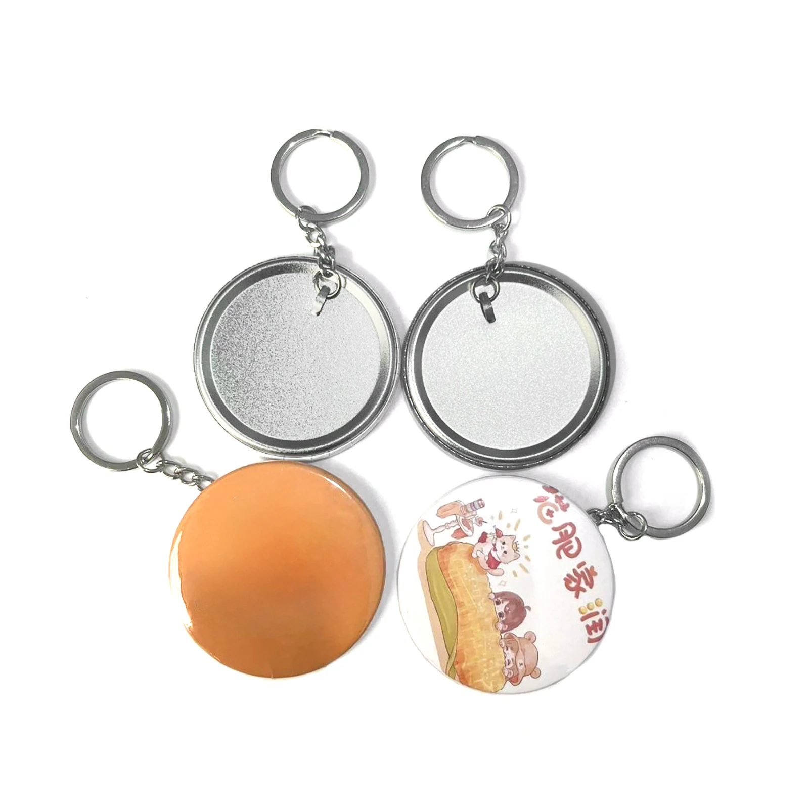 100PCS 44MM 58MM Plastic Metal - огляд і ціна Button Badge Blank
