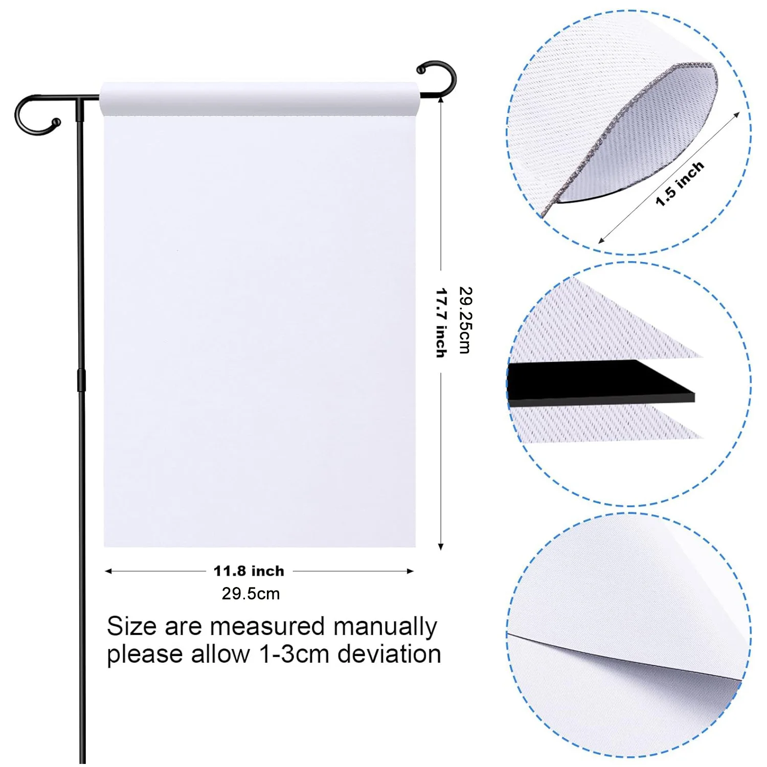 5pcs Double-Sided Blank Garden - огляд і ціна Yard Sign Blank