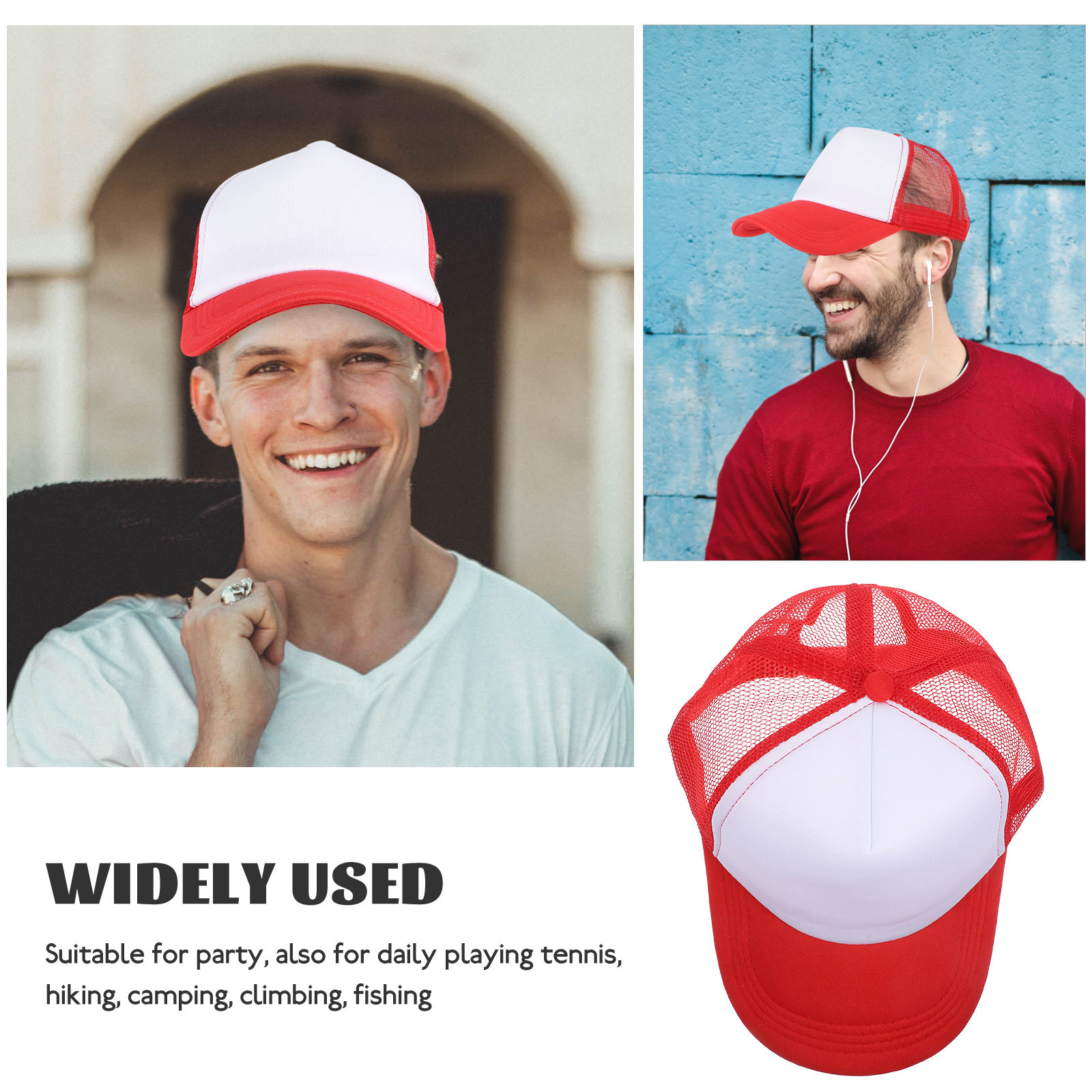 10Pcs DIY Blank Mesh Baseball  - огляд і ціна Hat Sublimation Blank