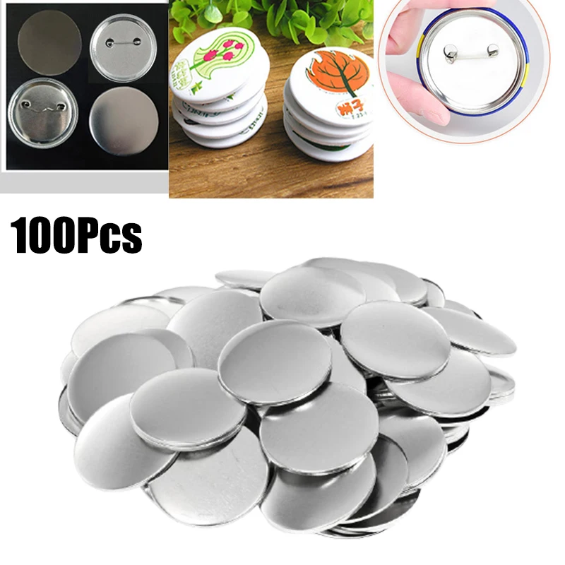 100pcs Blank Badge Pin Button  - огляд і ціна Button Badge Blank