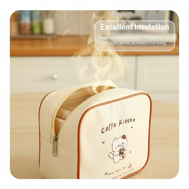 [J] Cute Cartoon Insulated Lun - огляд і ціна Tote Bag Sublimation
