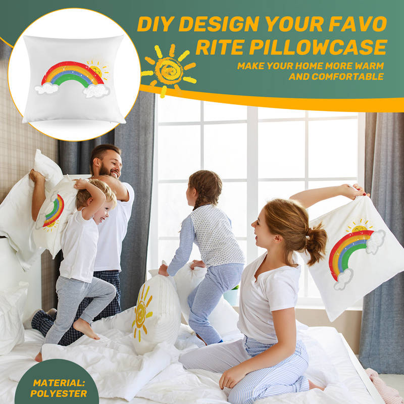40X40 White Plain Sublimation  - огляд і ціна Pillow Cover Sublimation