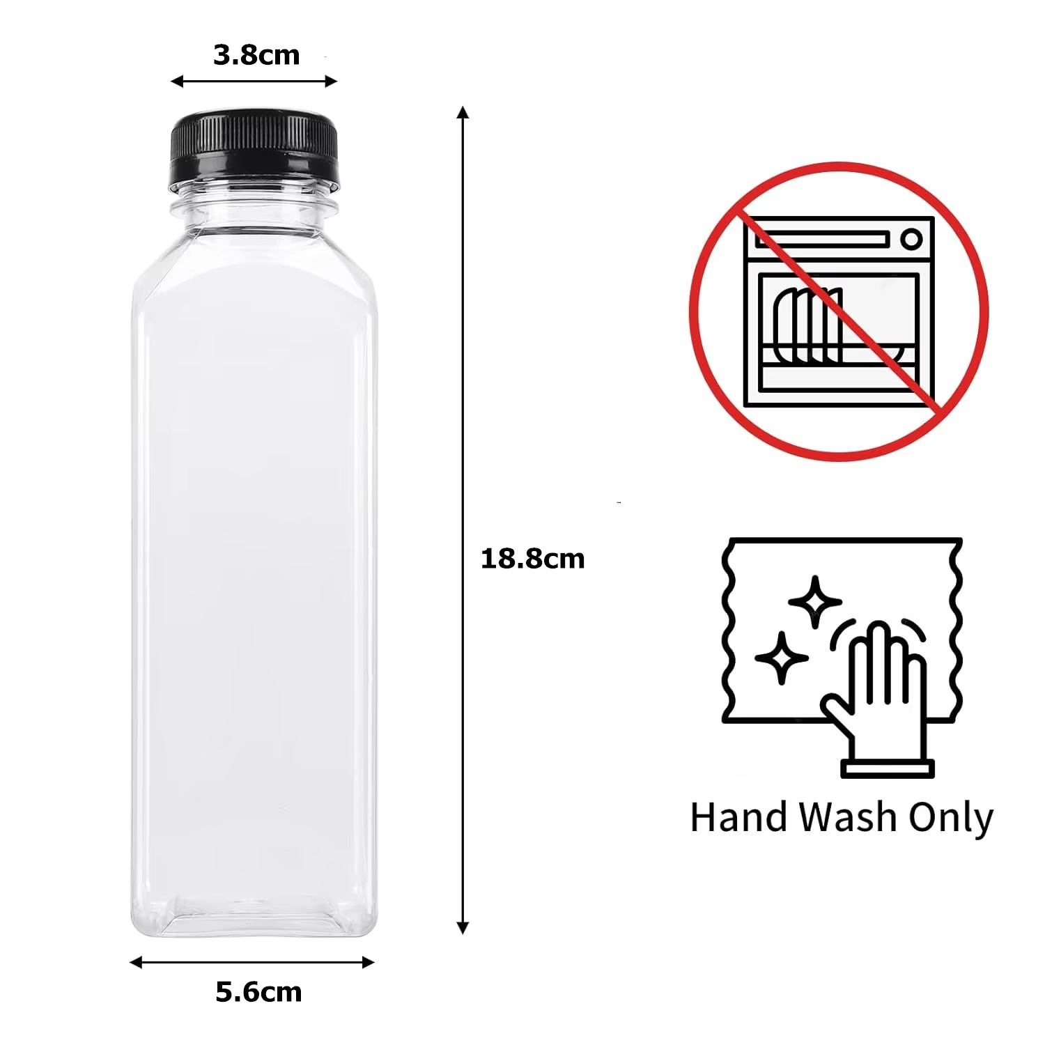 500ML Juice Bottles with Caps  - огляд і ціна Water Bottle Blank
