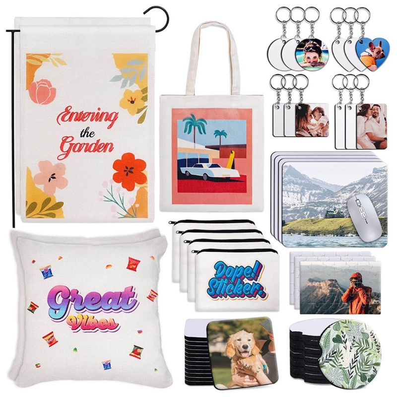 Heart Keychain Set Blank MDF S - огляд і ціна Mouse Pad Blank Sublimation