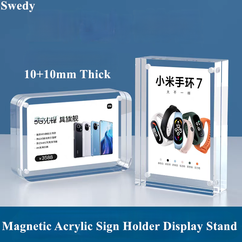 5 PCS 90x55mm Magnetic Acrylic - огляд і ціна Photo Acrylic Block