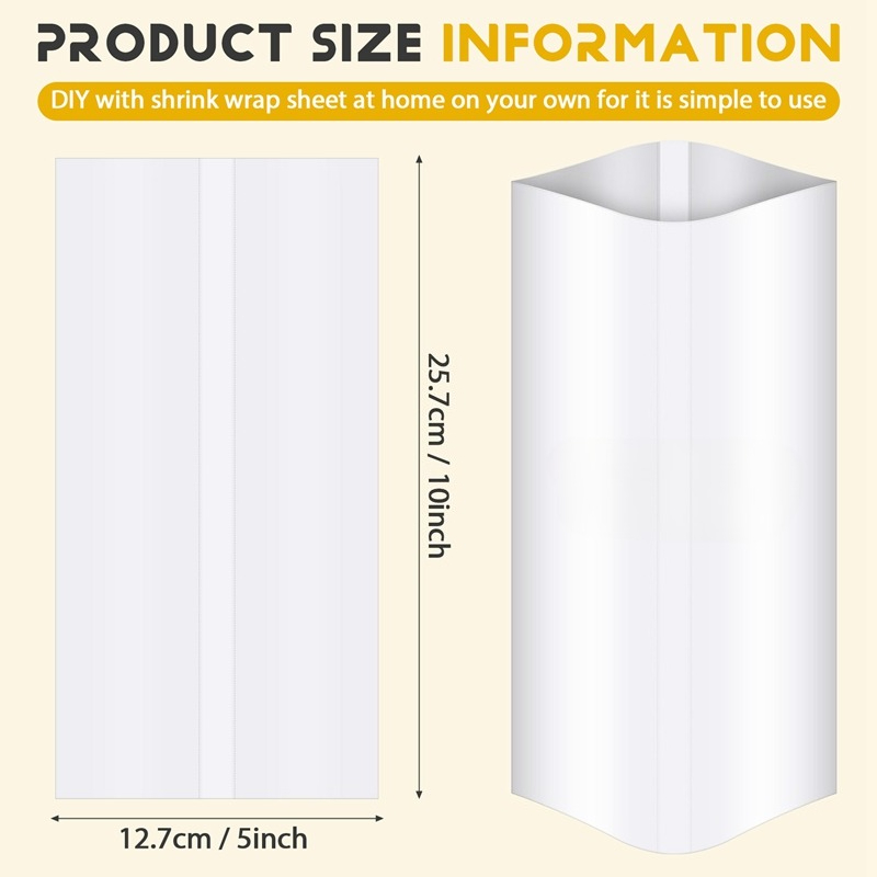 50/100 PCS Sublimation Shrink  - огляд і ціна Sublimation Mug White