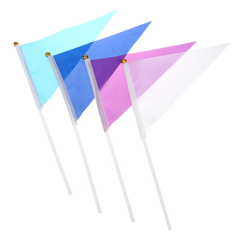 10Pcs Colorful Triangular Flag - огляд і ціна Yard Sign Blank
