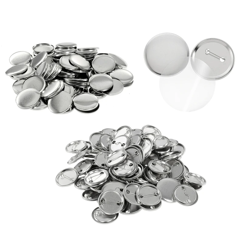 100Set Blank Badge Pin Button  - огляд і ціна Button Badge Blank