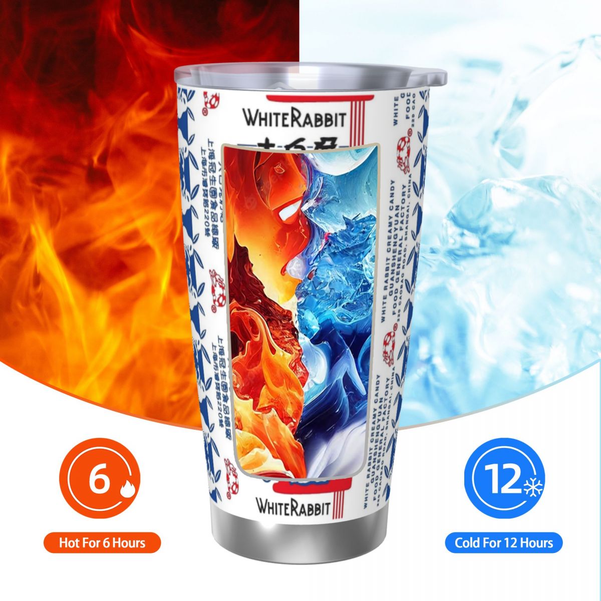White Rabbit Candy Stainless S - огляд і ціна Tumbler 20Oz White