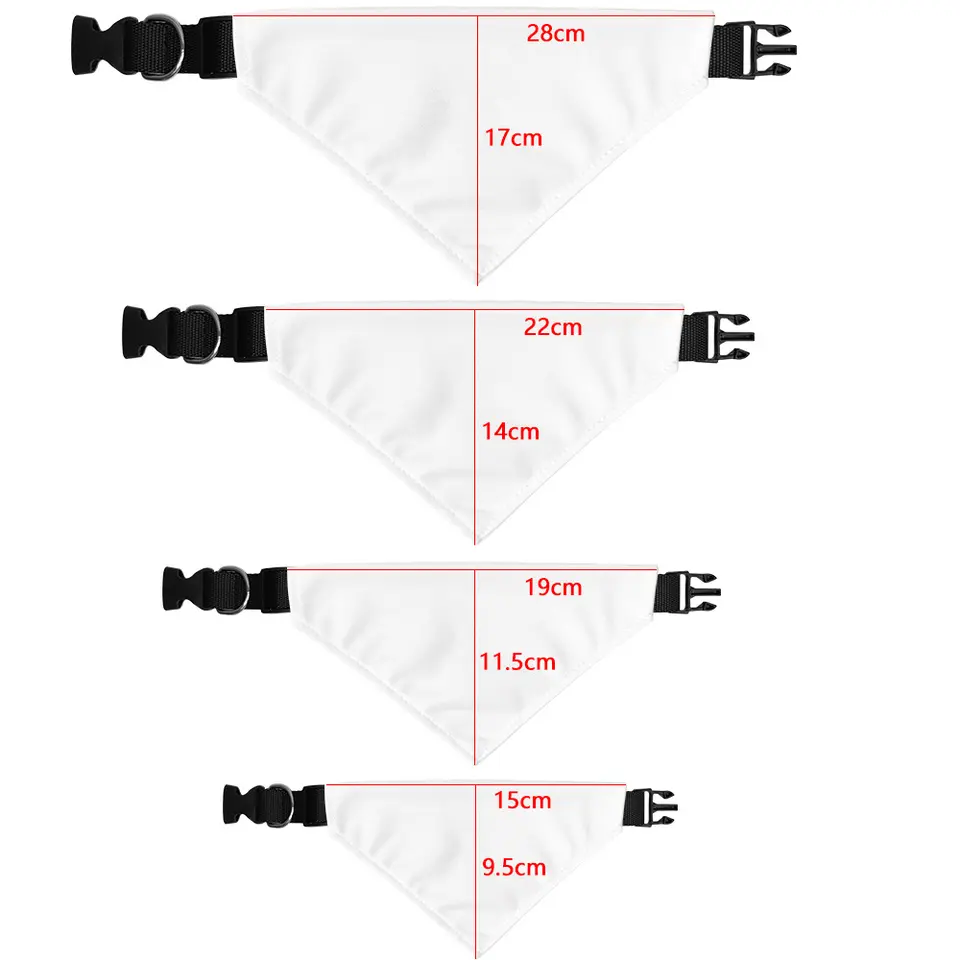 Sublimation White Blank Dog Pe - огляд і ціна Bandana Blank White
