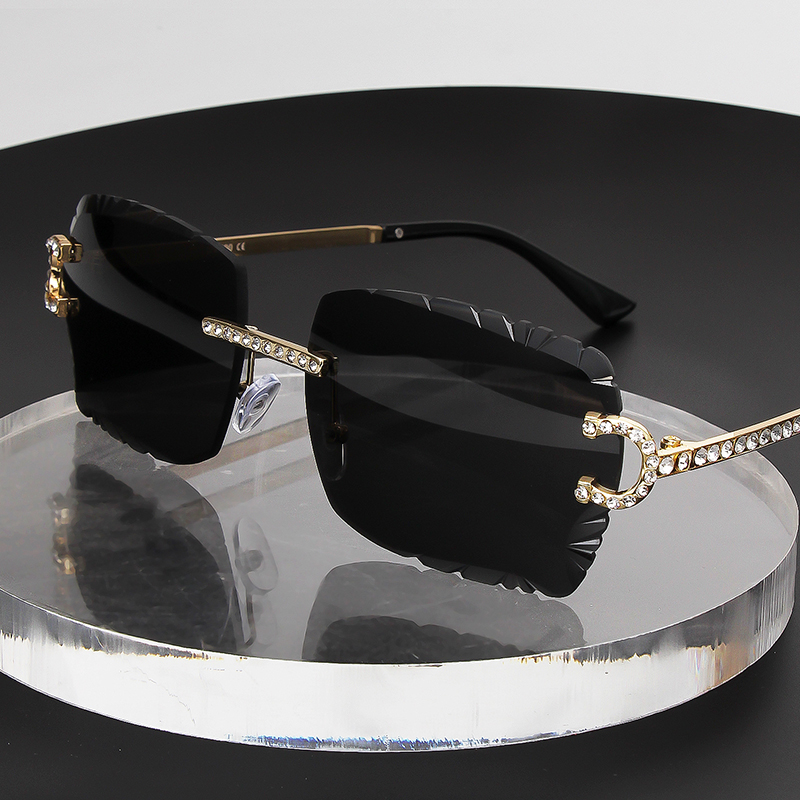 Fashion Rimless Square Sunglas - огляд і ціна Metal Photo Panel