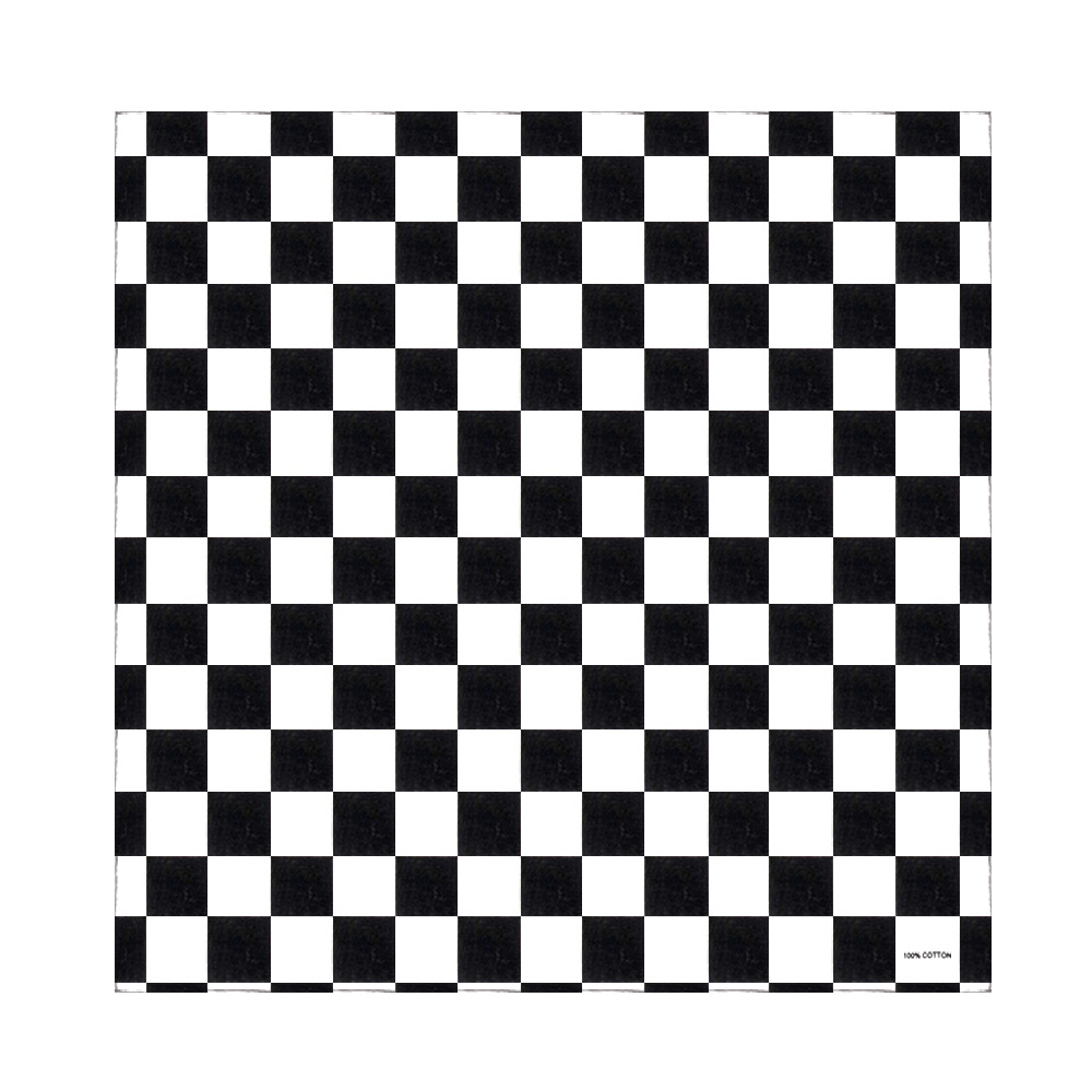Bandana Checkered Flag Auto Ra - огляд і ціна Bandana Blank White