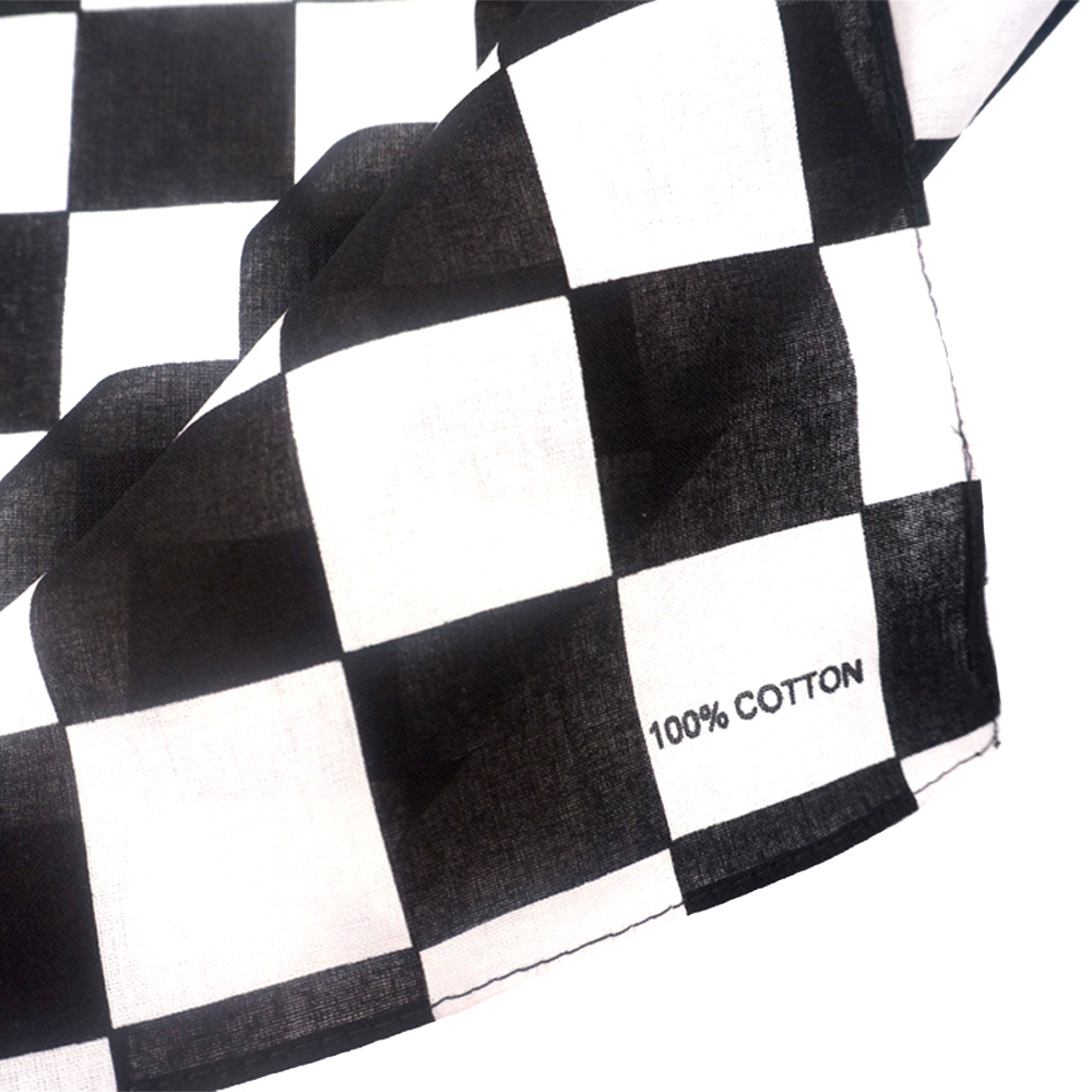 Bandana Checkered Flag Auto Ra - огляд і ціна Bandana Blank White