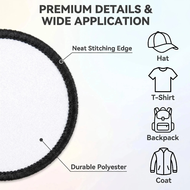 40 PCs Sublimation Patches Clo - огляд і ціна Hat Sublimation Blank