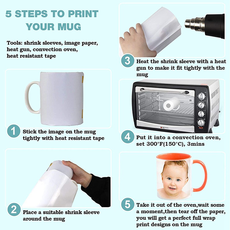 8X12 Inch Sublimation Shrink W - огляд і ціна Sublimation Mug White