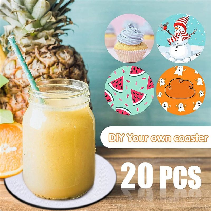 AB46-Sublimation Blank Coaster - огляд і ціна Coaster Sublimation Blank
