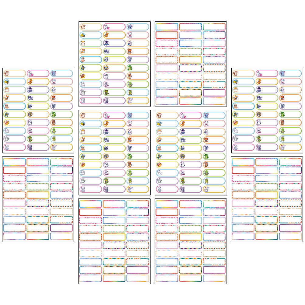 10Sheets Name Tag Sticker Labe - огляд і ціна Water Bottle Blank