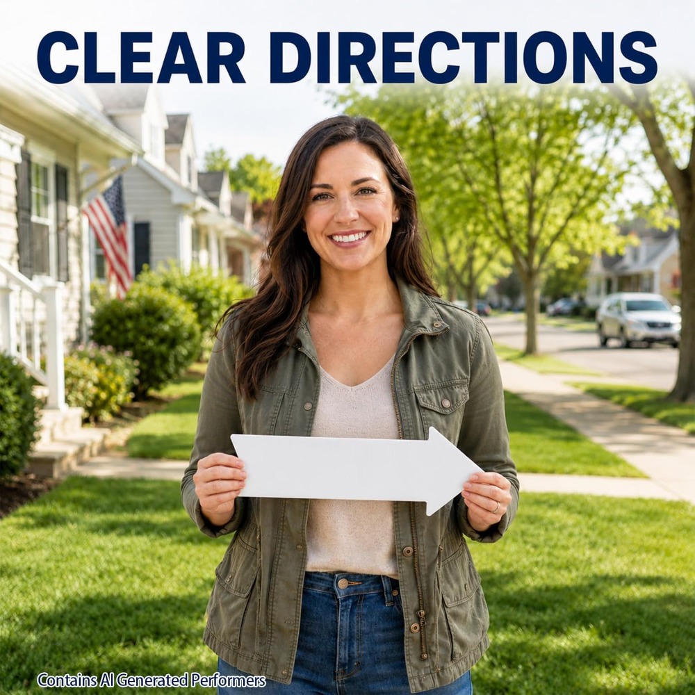 Double Sided Arrow Yard Signs  - огляд і ціна Yard Sign Blank