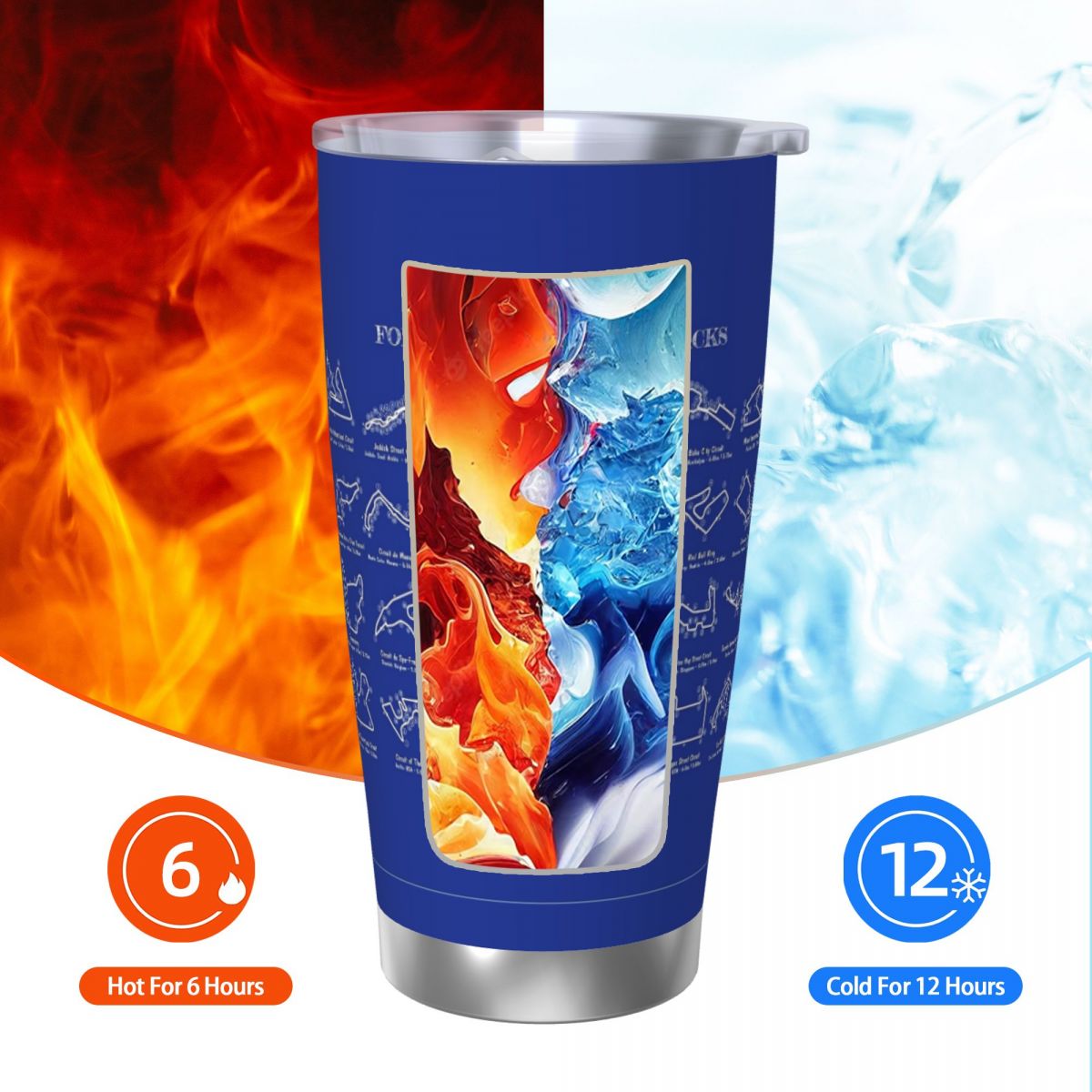 F1 Race Tracks (White Stencil- - огляд і ціна Tumbler 20Oz White