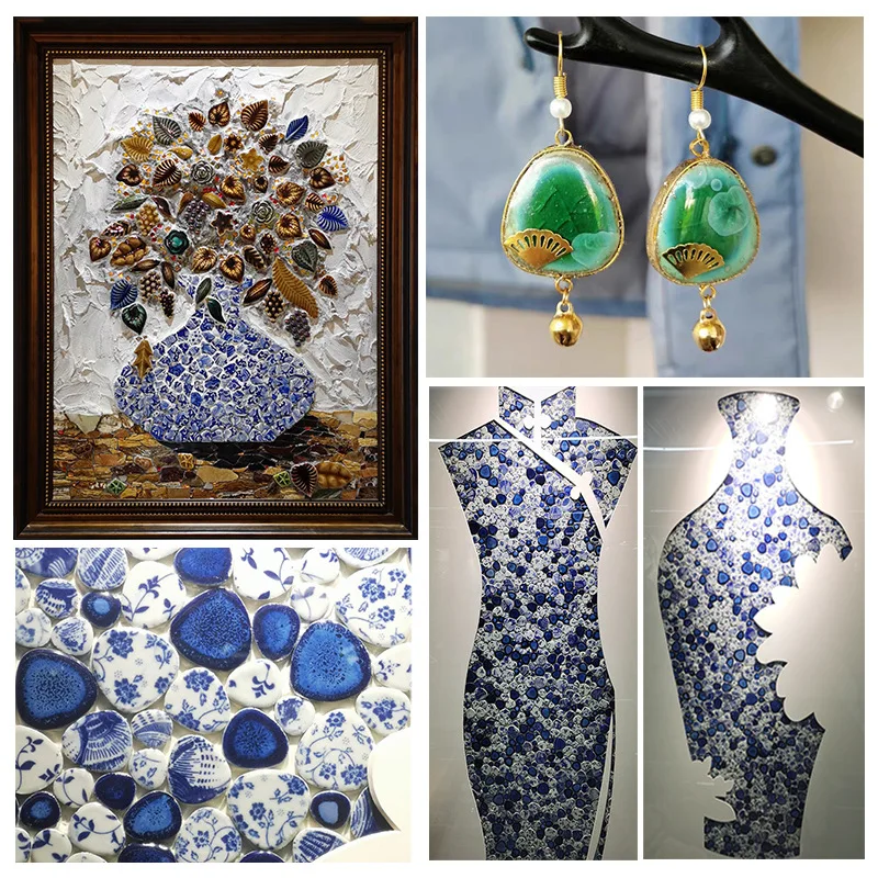 100g Oval Ceramic Mosaic Tiles - огляд і ціна Ceramic Tile Blank