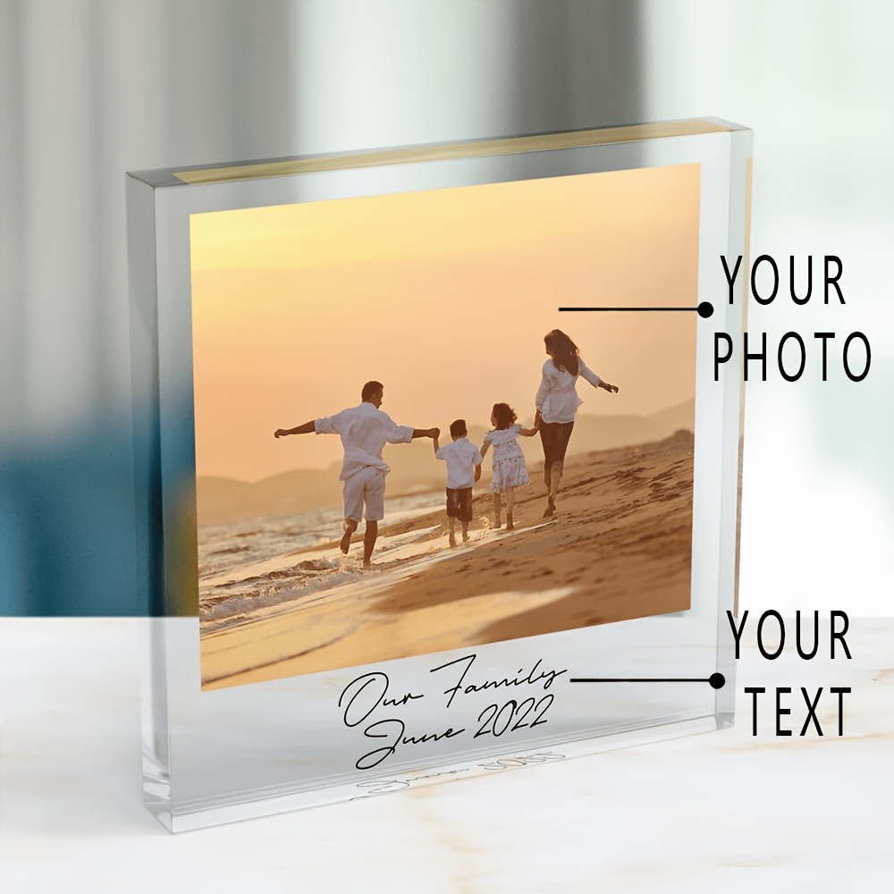 Personalized Family Acrylic Ph - огляд і ціна Photo Acrylic Block
