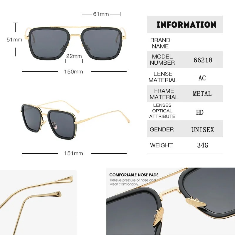 Steam Punk Tony Stark Sunglass - огляд і ціна Metal Photo Panel